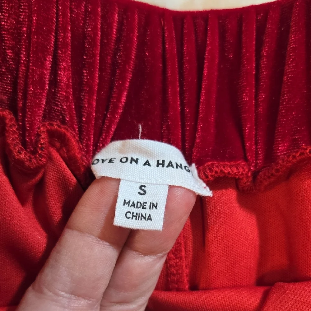 love on a hanger elegant red